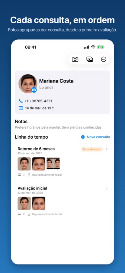 Tela do app Meu Paciente