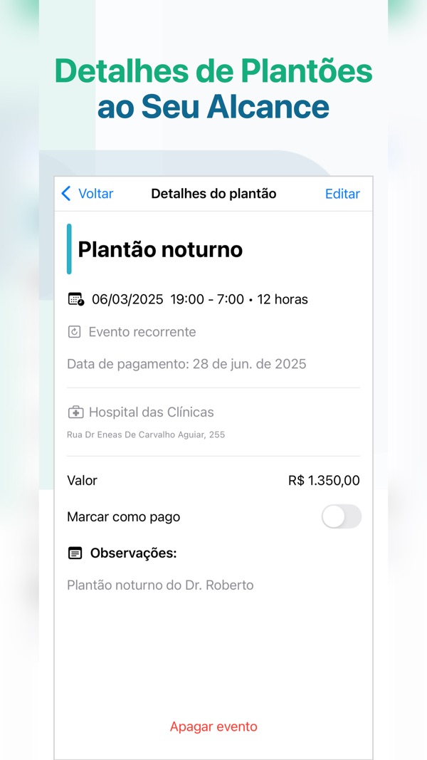 Plantãozinho: detalhes de um plantão