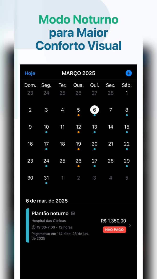 Plantãozinho: modo noturno